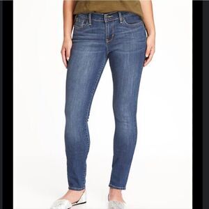 Sold Out Style Old Navy Curvy Fit Blue Skinny Denim Jeans